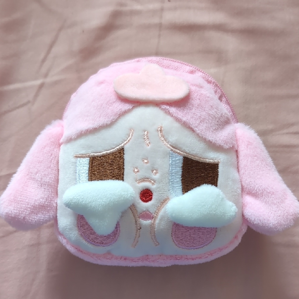 Cry Baby Pink Plush Zippered Key Chain
